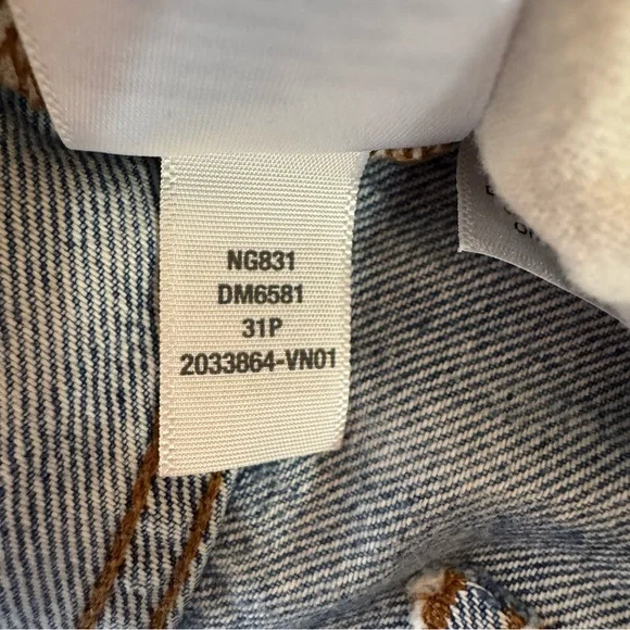 Madewell The Slouchy Boy Jean Denim Pants Size 31P NG831 - Picture 14 of 16